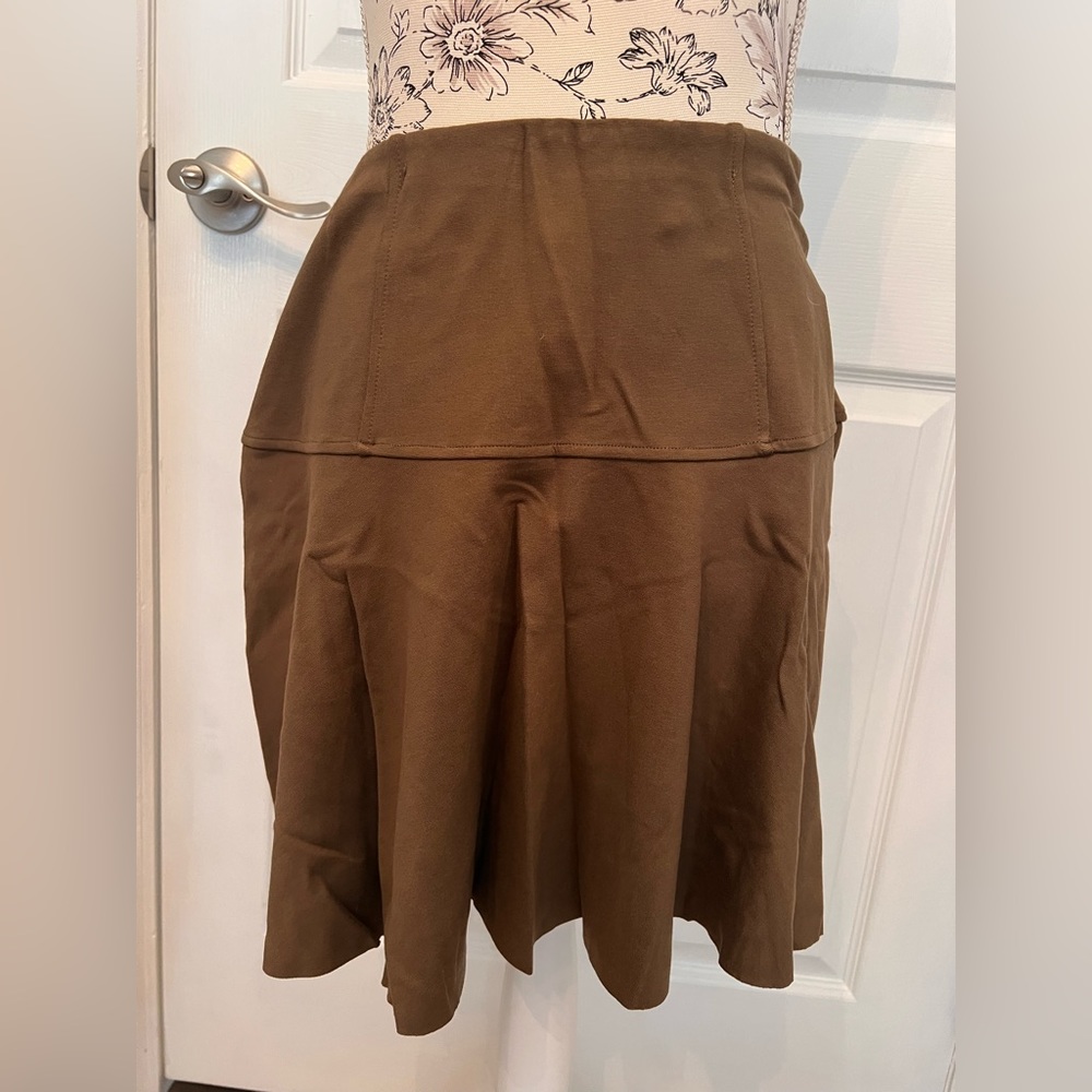 Free People - Army green elastic waist skirt - NWT